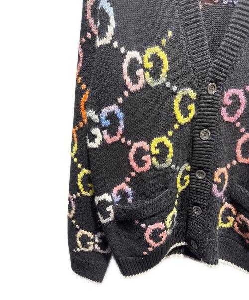 GUCCI（グッチ）GUCCI (グッチ) GGニットカーディガン ブラック サイズ:Sの古着・服飾アイテム