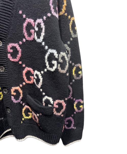 GUCCI（グッチ）GUCCI (グッチ) GGニットカーディガン ブラック サイズ:Sの古着・服飾アイテム