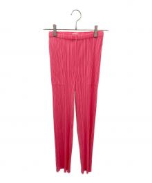 PLEATS PLEASE（プリーツプリーズ）の古着「プリーツパンツ」｜ピンク