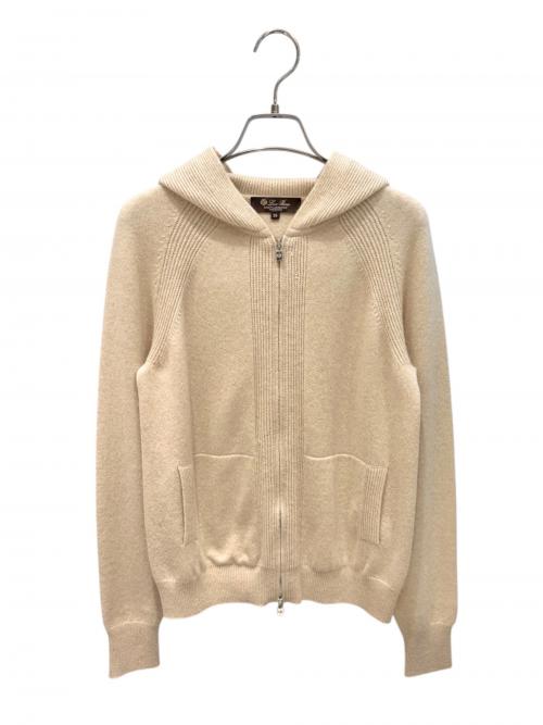LORO PIANA（ロロピアーナ）LORO PIANA (ロロピアーナ) ベビーカシミヤニットパーカー ベージュ サイズ:38の古着・服飾アイテム