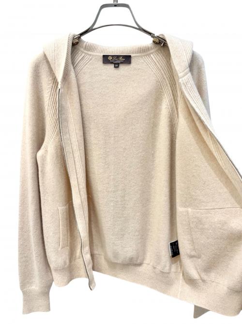 LORO PIANA（ロロピアーナ）LORO PIANA (ロロピアーナ) ベビーカシミヤニットパーカー ベージュ サイズ:38の古着・服飾アイテム