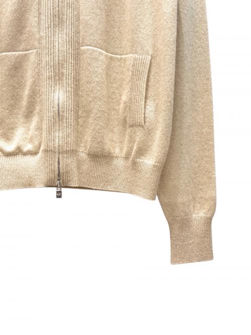 LORO PIANA（ロロピアーナ）LORO PIANA (ロロピアーナ) ベビーカシミヤニットパーカー ベージュ サイズ:38の古着・服飾アイテム