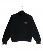 BALENCIAGAバレンシアガ）の古着「MASTERCARD JUMPER /ジップアップニット」｜ブラック