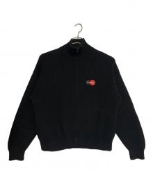 BALENCIAGA（バレンシアガ）の古着「MASTERCARD JUMPER /ジップアップニット」｜ブラック