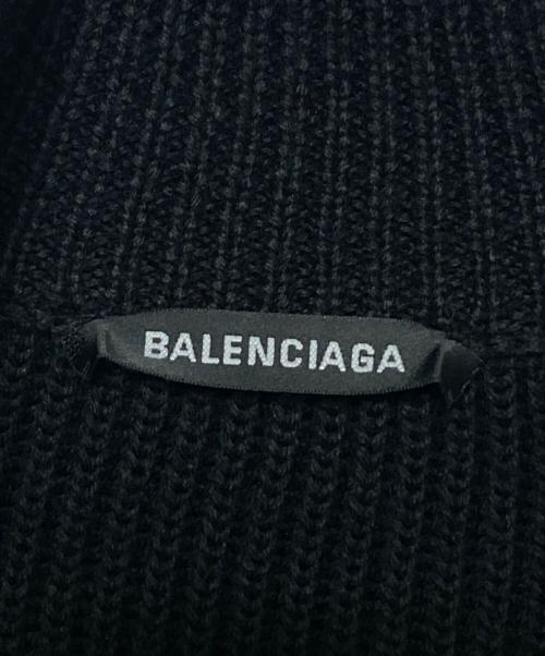 BALENCIAGA（バレンシアガ）BALENCIAGA (バレンシアガ) MASTERCARD JUMPER /ジップアップニット ブラック サイズ:XS.の古着・服飾アイテム