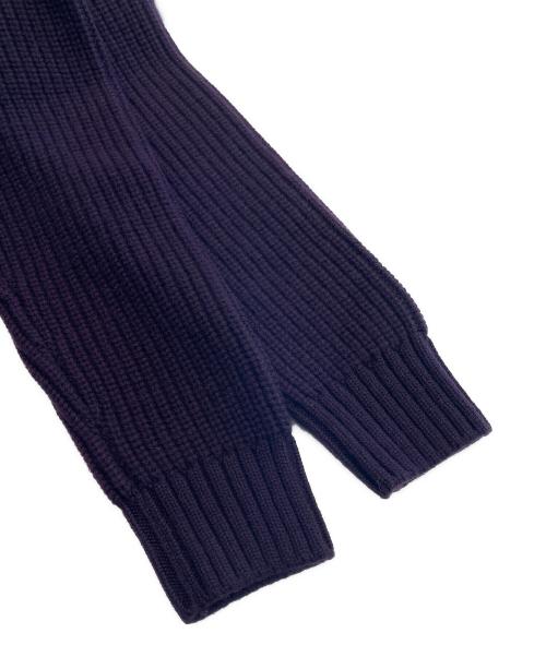 HERMES（エルメス）HERMES (エルメス) ショールカラーカーディガン パープル サイズ:Freeの古着・服飾アイテム