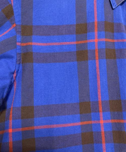 SUPREME（シュプリーム）SUPREME (シュプリーム) COMME des GARCONS SHIRT (コムデギャルソンシャツ) Lightweight Flannel Shirt ブルー×レッド サイズ:Sの古着・服飾アイテム