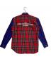 SUPREME (シュプリーム) COMME des GARCONS SHIRT (コムデギャルソンシャツ) Lightweight Flannel Shirt ブルー×レッド サイズ:S：24000円