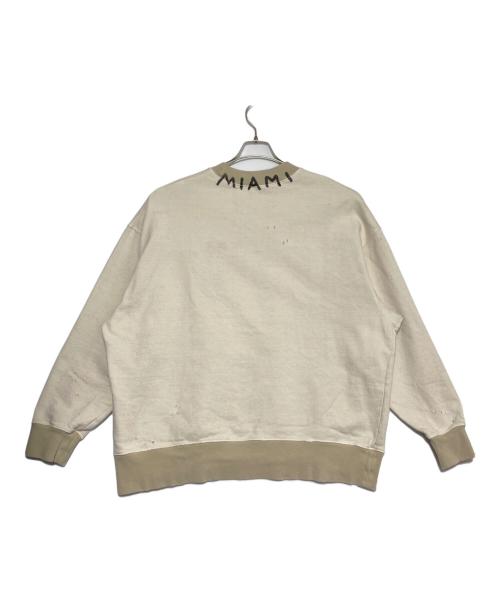 Palm Angels（パーム エンジェルス）Palm Angels (パーム エンジェルス) ロゴクルーネックスウェット アイボリー サイズ:XLの古着・服飾アイテム