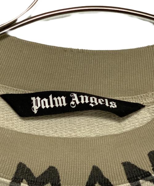 Palm Angels（パーム エンジェルス）Palm Angels (パーム エンジェルス) ロゴクルーネックスウェット アイボリー サイズ:XLの古着・服飾アイテム