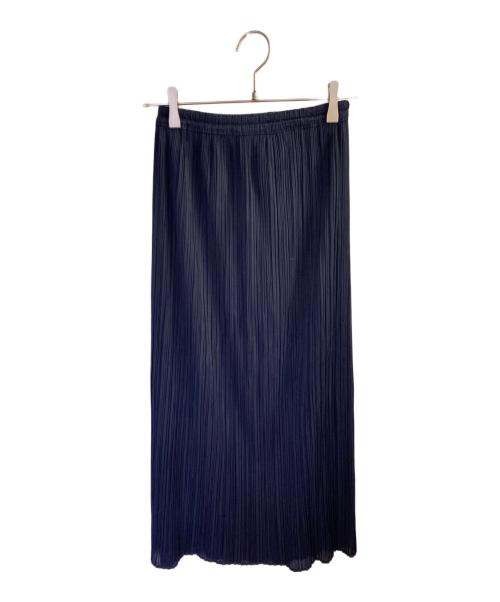 PLEATS PLEASE（プリーツプリーズ）PLEATS PLEASE (プリーツプリーズ) プリーツスカート ネイビー サイズ:２の古着・服飾アイテム