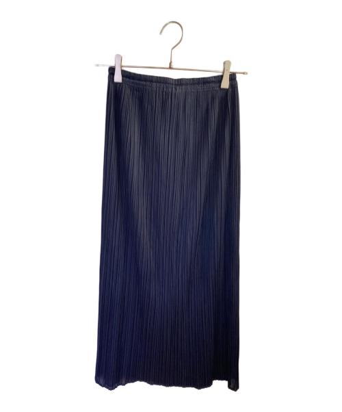 PLEATS PLEASE（プリーツプリーズ）PLEATS PLEASE (プリーツプリーズ) プリーツスカート ネイビー サイズ:２の古着・服飾アイテム