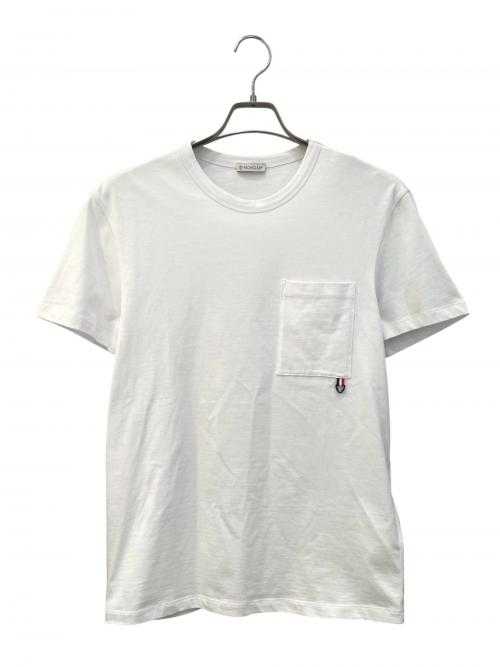 MONCLER（モンクレール）MONCLER (モンクレール) ポケットTシャツ ホワイト サイズ:Mの古着・服飾アイテム
