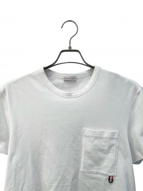 MONCLER（モンクレール）MONCLER (モンクレール) ポケットTシャツ ホワイト サイズ:Mの古着・服飾アイテム