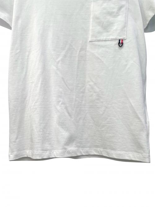 MONCLER（モンクレール）MONCLER (モンクレール) ポケットTシャツ ホワイト サイズ:Mの古着・服飾アイテム