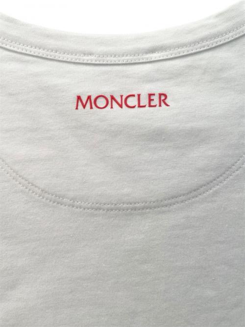 MONCLER（モンクレール）MONCLER (モンクレール) ポケットTシャツ ホワイト サイズ:Mの古着・服飾アイテム