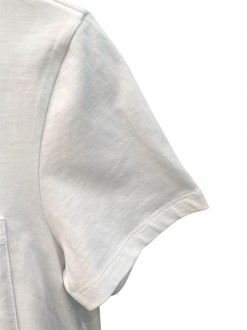 MONCLER（モンクレール）MONCLER (モンクレール) ポケットTシャツ ホワイト サイズ:Mの古着・服飾アイテム