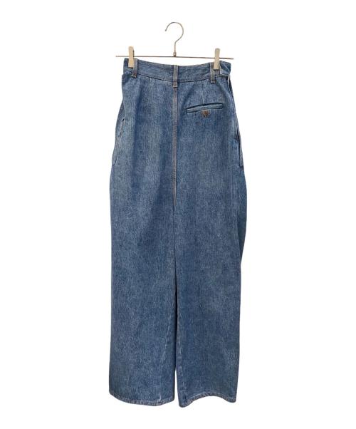 LOEWE（ロエベ）LOEWE (ロエベ) ドレープデニムパンツ インディゴ サイズ:32の古着・服飾アイテム