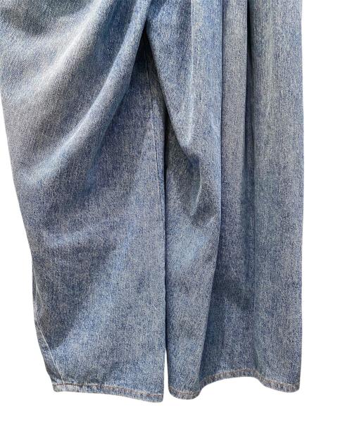 LOEWE（ロエベ）LOEWE (ロエベ) ドレープデニムパンツ インディゴ サイズ:32の古着・服飾アイテム