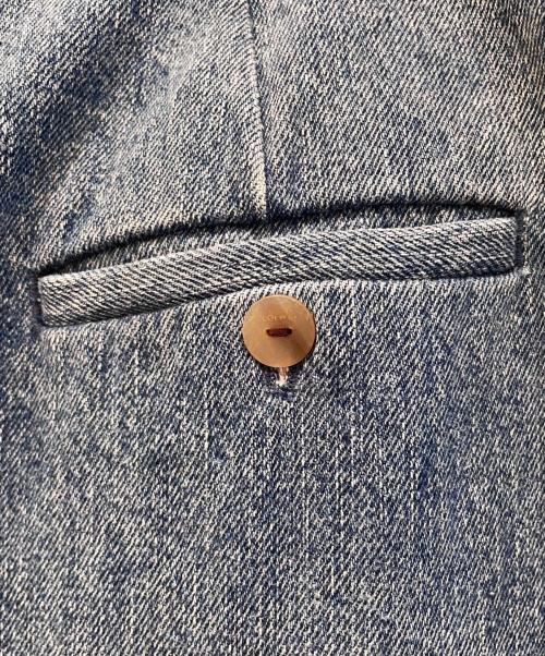 LOEWE（ロエベ）LOEWE (ロエベ) ドレープデニムパンツ インディゴ サイズ:32の古着・服飾アイテム