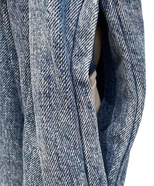 LOEWE（ロエベ）LOEWE (ロエベ) ドレープデニムパンツ インディゴ サイズ:32の古着・服飾アイテム