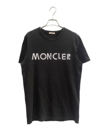 中古・古着通販】MONCLER (モンクレール) ロゴTシャツ ブラック