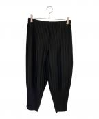 HOMME PLISSE ISSEY MIYAKEオム プリッセ イッセイ ミヤケ）の古着「プリーツパンツ」｜ブラック