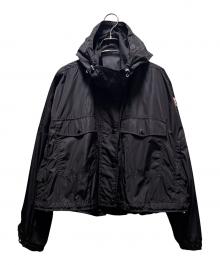 MONCLER（モンクレール）の古着「PRIMAGIEDIフーデッドクロップドナイロンジャケット」｜ブラック