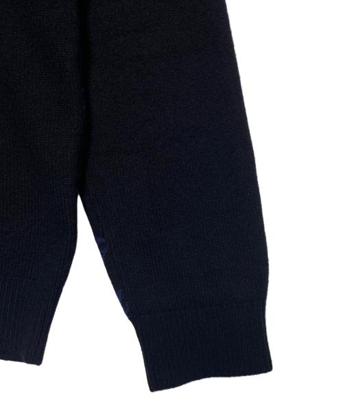 LOUIS VUITTON（ルイ ヴィトン）LOUIS VUITTON (ルイ ヴィトン) ハーフアンドハーフモノグラムニット ブラック サイズ:Mの古着・服飾アイテム