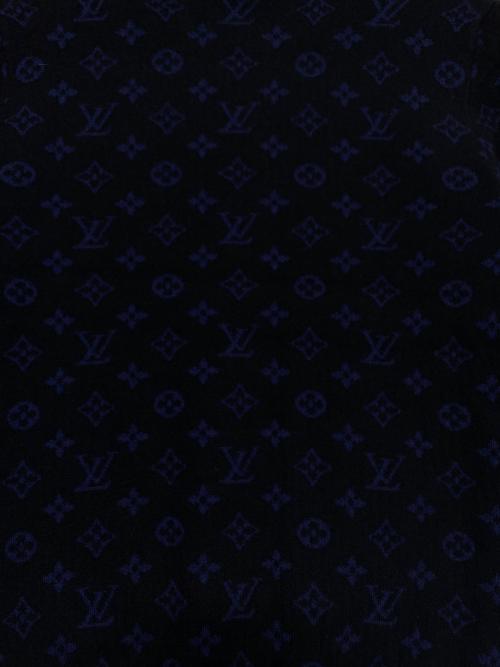 LOUIS VUITTON（ルイ ヴィトン）LOUIS VUITTON (ルイ ヴィトン) ハーフアンドハーフモノグラムニット ブラック サイズ:Mの古着・服飾アイテム