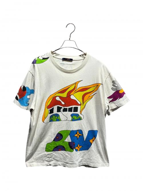 LOUIS VUITTON（ルイ ヴィトン）LOUIS VUITTON (ルイ ヴィトン) グラフィックプリントＴシャツ ホワイト サイズ:XXLの古着・服飾アイテム