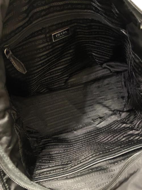 PRADA（プラダ）PRADA (プラダ) トライアングルロゴトートバッグ ブラック サイズ:-の古着・服飾アイテム