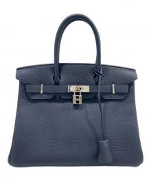 HERMES（エルメス）の古着「バーキン30/シルバー金具/トゴ/ブルーニュイ/A刻印」｜ブルーニュイ