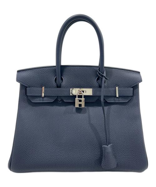 HERMES（エルメス）HERMES (エルメス) バーキン30/シルバー金具/トゴ/ブルーニュイ/A刻印 ブルーニュイ サイズ:30の古着・服飾アイテム