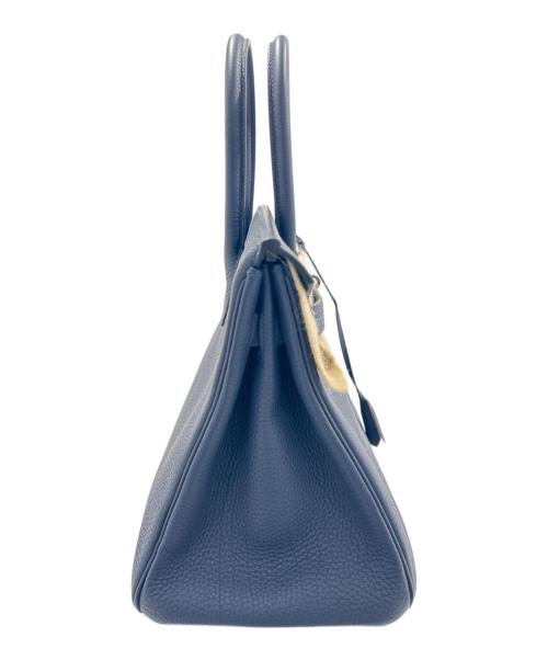 HERMES（エルメス）HERMES (エルメス) バーキン30/シルバー金具/トゴ/ブルーニュイ/A刻印 ブルーニュイ サイズ:30の古着・服飾アイテム