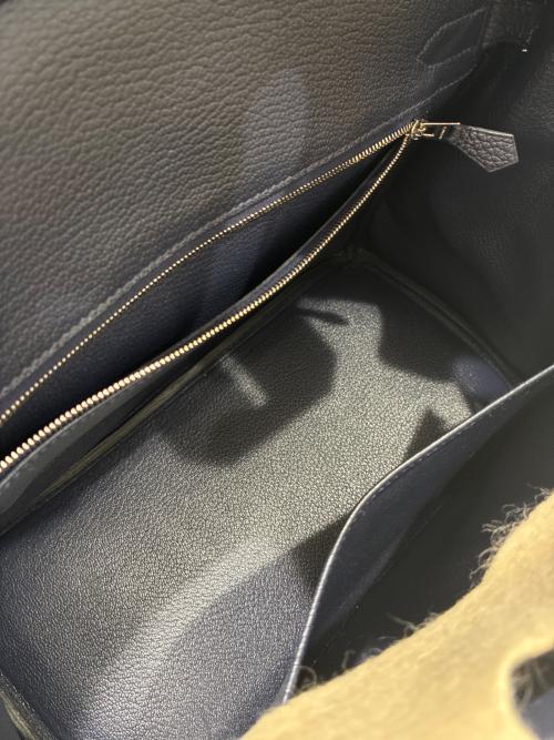 HERMES（エルメス）HERMES (エルメス) バーキン30/シルバー金具/トゴ/ブルーニュイ/A刻印 ブルーニュイ サイズ:30の古着・服飾アイテム