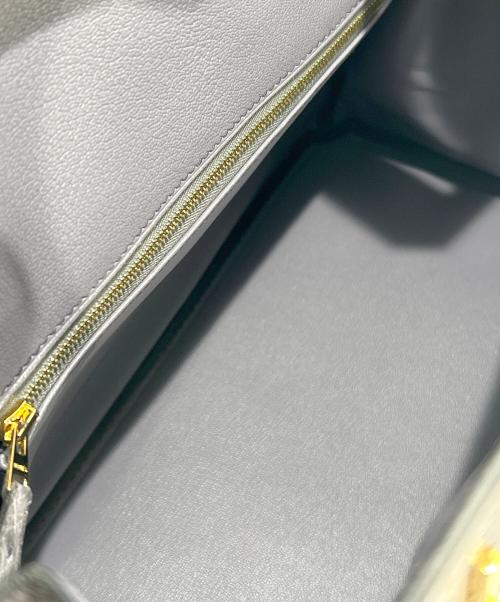 HERMES（エルメス）HERMES (エルメス) バーキン30/ゴールド金具/オーストリッチ/X刻印 グレーパープル系 サイズ:30の古着・服飾アイテム