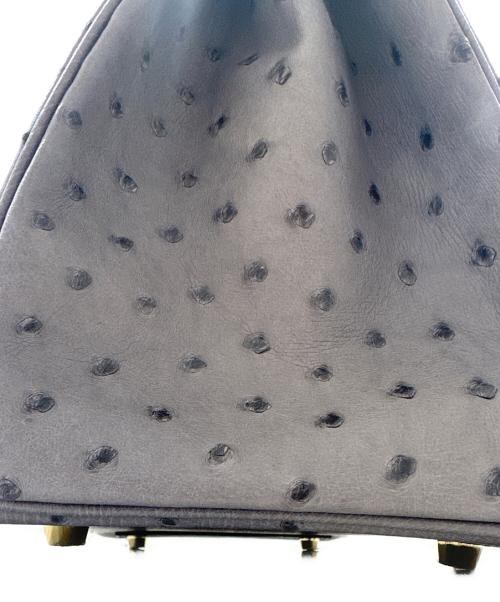 HERMES（エルメス）HERMES (エルメス) バーキン30/ゴールド金具/オーストリッチ/X刻印 グレーパープル系 サイズ:30の古着・服飾アイテム