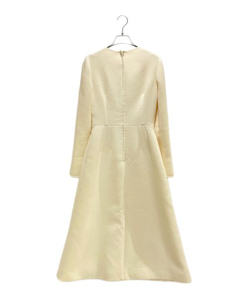 DOLCE & GABBANA（ドルチェ＆ガッバーナ）DOLCE & GABBANA (ドルチェ＆ガッバーナ) 刺繍ビーズ装飾ワンピース アイボリー サイズ:40の古着・服飾アイテム