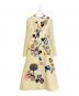 DOLCE & GABBANA（ドルチェ＆ガッバーナ）の古着「刺繍ビーズ装飾ワンピース」｜アイボリー