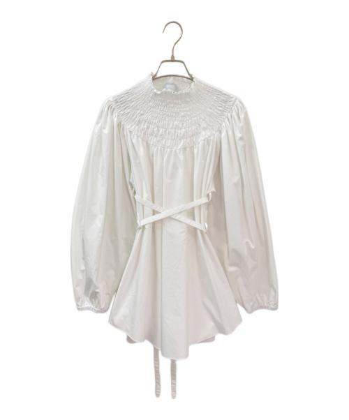 patou（パトゥ）patou (パトゥ) プルオーバーブラウス ホワイト サイズ:36の古着・服飾アイテム