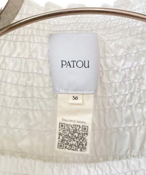 patou（パトゥ）patou (パトゥ) プルオーバーブラウス ホワイト サイズ:36の古着・服飾アイテム