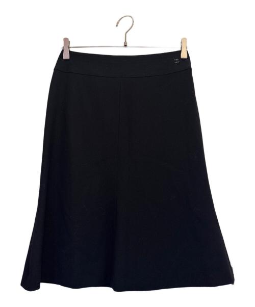 CHANEL（シャネル）CHANEL (シャネル) ウールスカート ブラック サイズ:34の古着・服飾アイテム