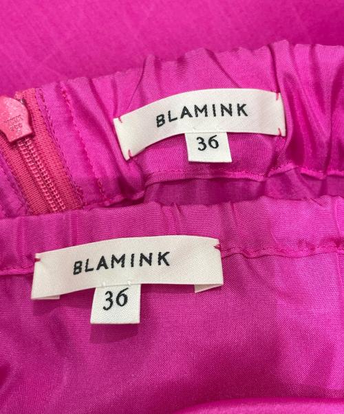 BLAMINK（ブラミンク）BLAMINK (ブラミンク) シルクオーガンジーゴヤードスカート ピンク サイズ:36の古着・服飾アイテム