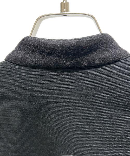 HERMES（エルメス）HERMES (エルメス) Emblem Button Bomber Jacket MA-1 Style Flight Jacket/エンブレムボタンボンバージャケット ブラック サイズ:34の古着・服飾アイテム