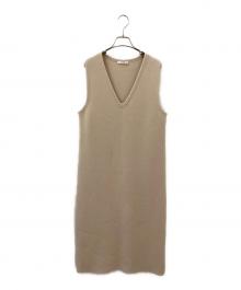 THE ROW（ザ ロウ）の古着「ノースリーブニットワンピース」｜ベージュ