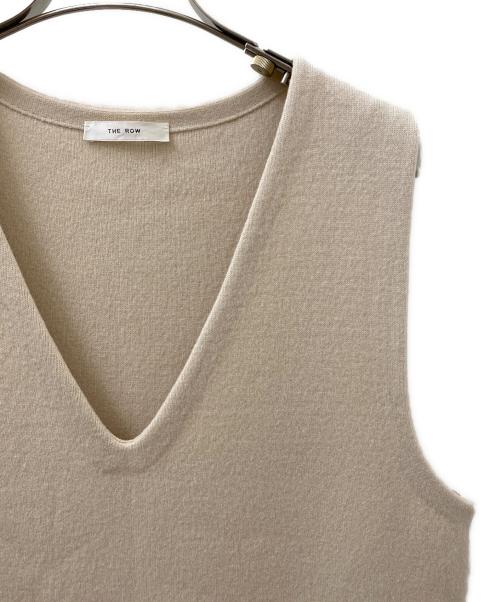 THE ROW（ザ ロウ）THE ROW (ザ ロウ) ノースリーブニットワンピース ベージュ サイズ:XSの古着・服飾アイテム