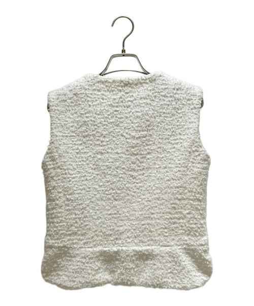 CHANEL（シャネル）CHANEL (シャネル) ココボタンツイードベスト P72532V64383 ホワイト サイズ:34の古着・服飾アイテム