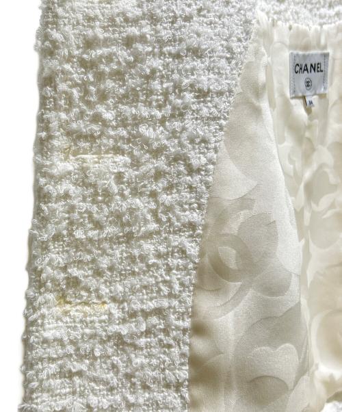 CHANEL（シャネル）CHANEL (シャネル) ココボタンツイードベスト P72532V64383 ホワイト サイズ:34の古着・服飾アイテム
