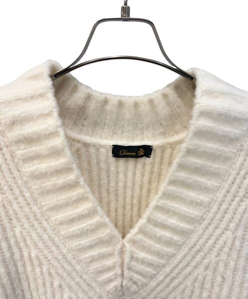 DRAWER（ドゥロワー）DRAWER (ドゥロワー) ニットベスト ホワイト サイズ:-の古着・服飾アイテム